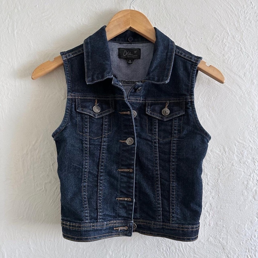 ⚡️10$ sale⚡️ Y2K Denim Waistcoat Vest Size S
